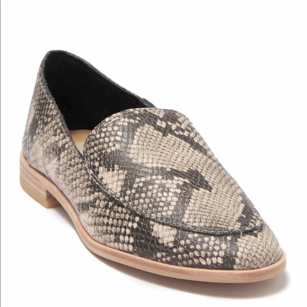 Dolce Vita Pixy Snake Print Loafer 6.5 NWOT